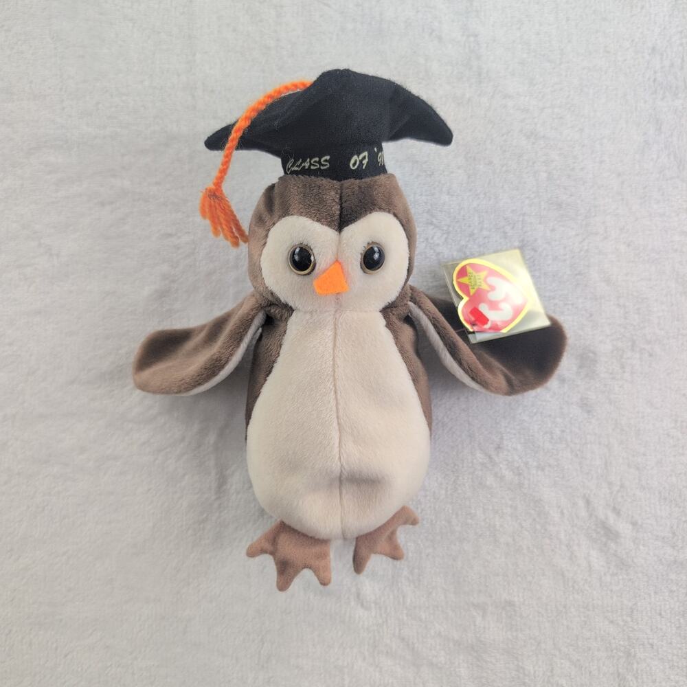 Class of 97 Ty Beanie Baby "Wise" Graduation Owl May 1997